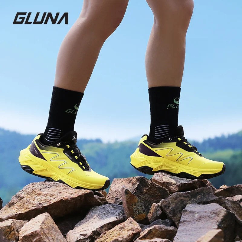 GLUNA Kirin 5.0 Off-road Running Shoes  Waterproof Carbon Plate  Sneakers  Supercritical  Anti-slip Outdoor Hiking Shoe 87886