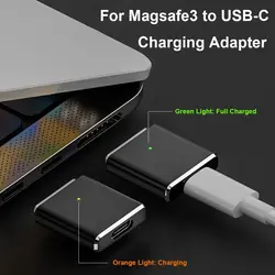 Laptop USB Type-C to Magsafe 3 Converter Magnetic PD 100W Charging Cable Adapter Indicator Light for MacBook Air/Pro 14 16