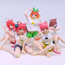 The Quintessential Quintuplets Anime Girl Figure Ichika Nakano/Miku Nakano/Nino Nakano Action Figure Desktop Cute Model Doll Toy