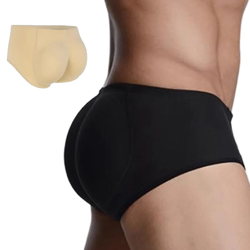 

PRAYGER Butt Lifter Shaper Men Enhancer Control Panties Sillicon Inserts Underwear Removable Pads Cotton Briefs