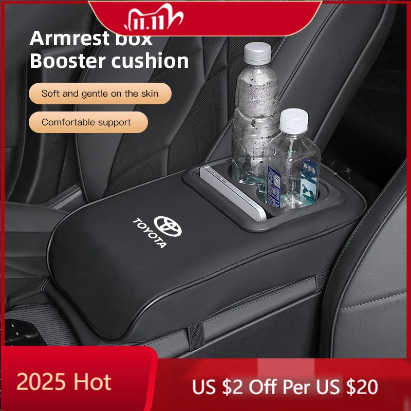 

Для Toyota 2026, новые колпаки-концентраторы, автомобильный подлокотник, коробка-бустер, держатель для стакана с водой, чехол для хранения для Toyota GR Corolla Yaris Aygo Prius R