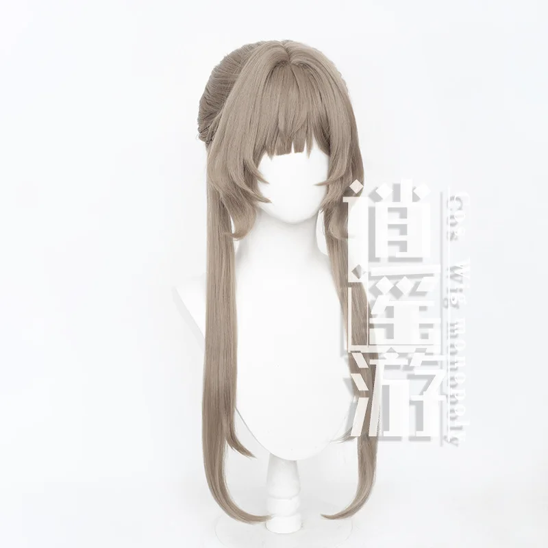 Genshin Impact Sandrone Cosplay Wig Fatui Simulation Scalp Top Hair Pack Halloween Gift