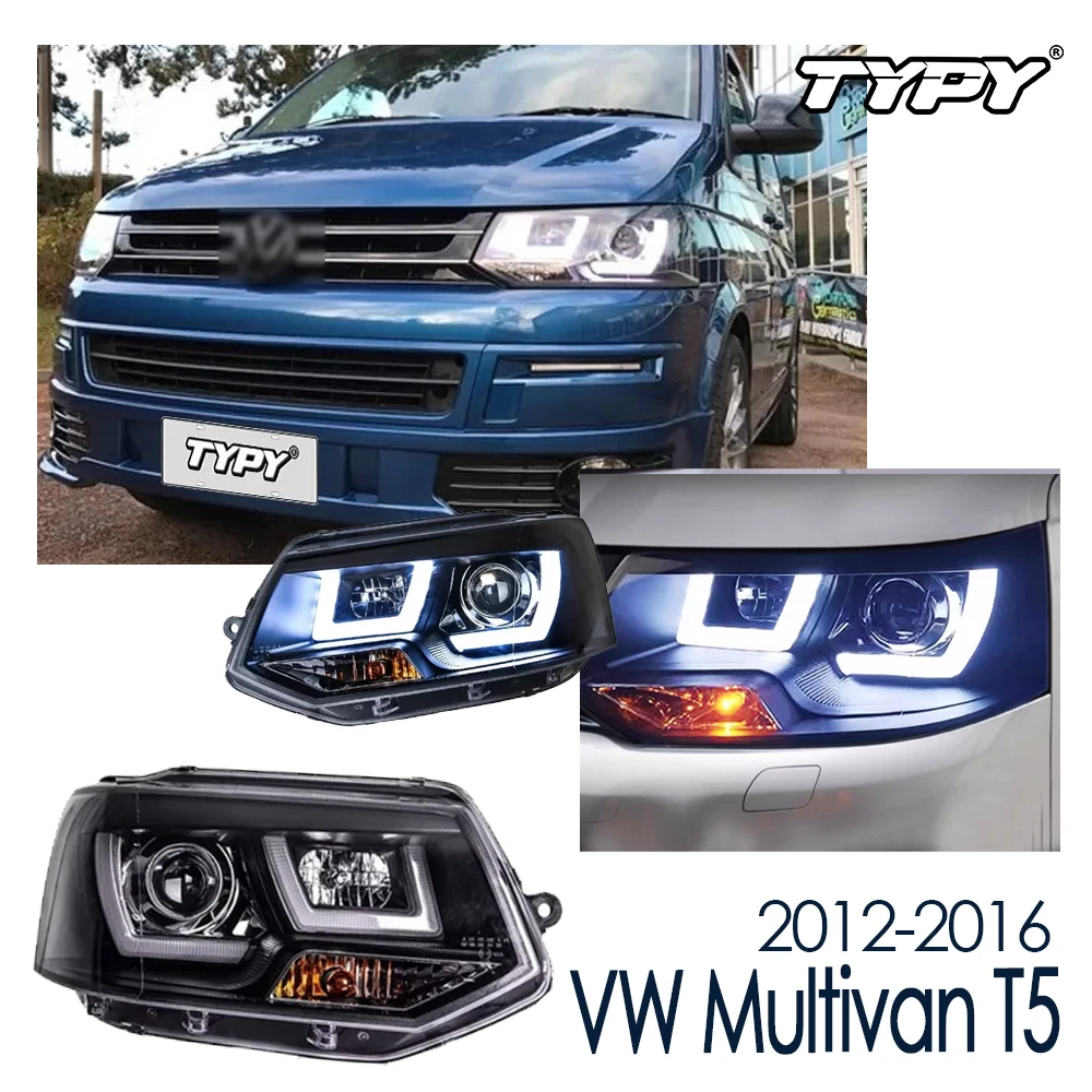 

TYPY Car Headlights For VW Multivan T5 LED 2012-2016 Headlight Styling Dynamic Turn Signal Lens Automotive accessories assembly