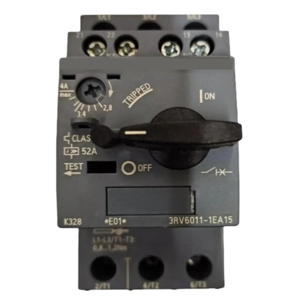 

3RV60111EA15 3RV6011-1EA15 Автоматический выключатель 1,5 кВт 2,8-4 А 1НО/1НЗ