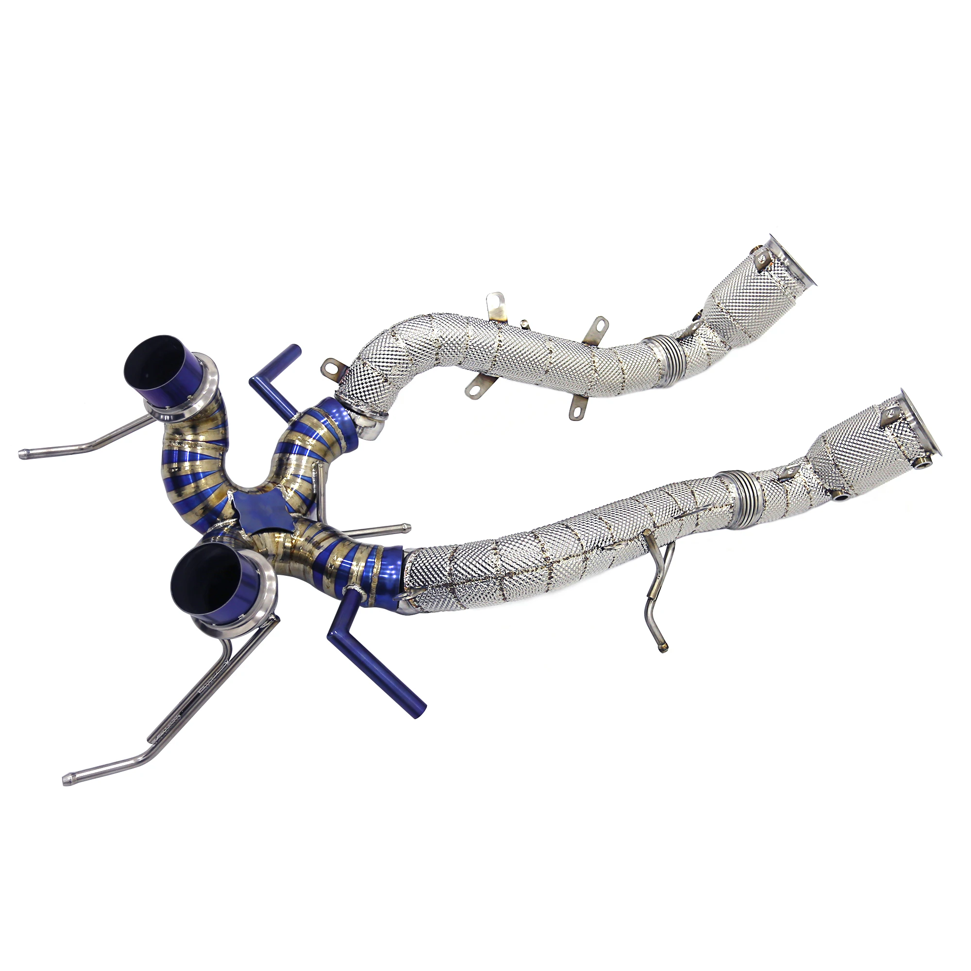 

OEM Titanium Catback Exhaust + No Cat Downpipe Exhaust for 600LT Spider/Coupe 3.8T 2018-2020 Racing Car Exhaust System