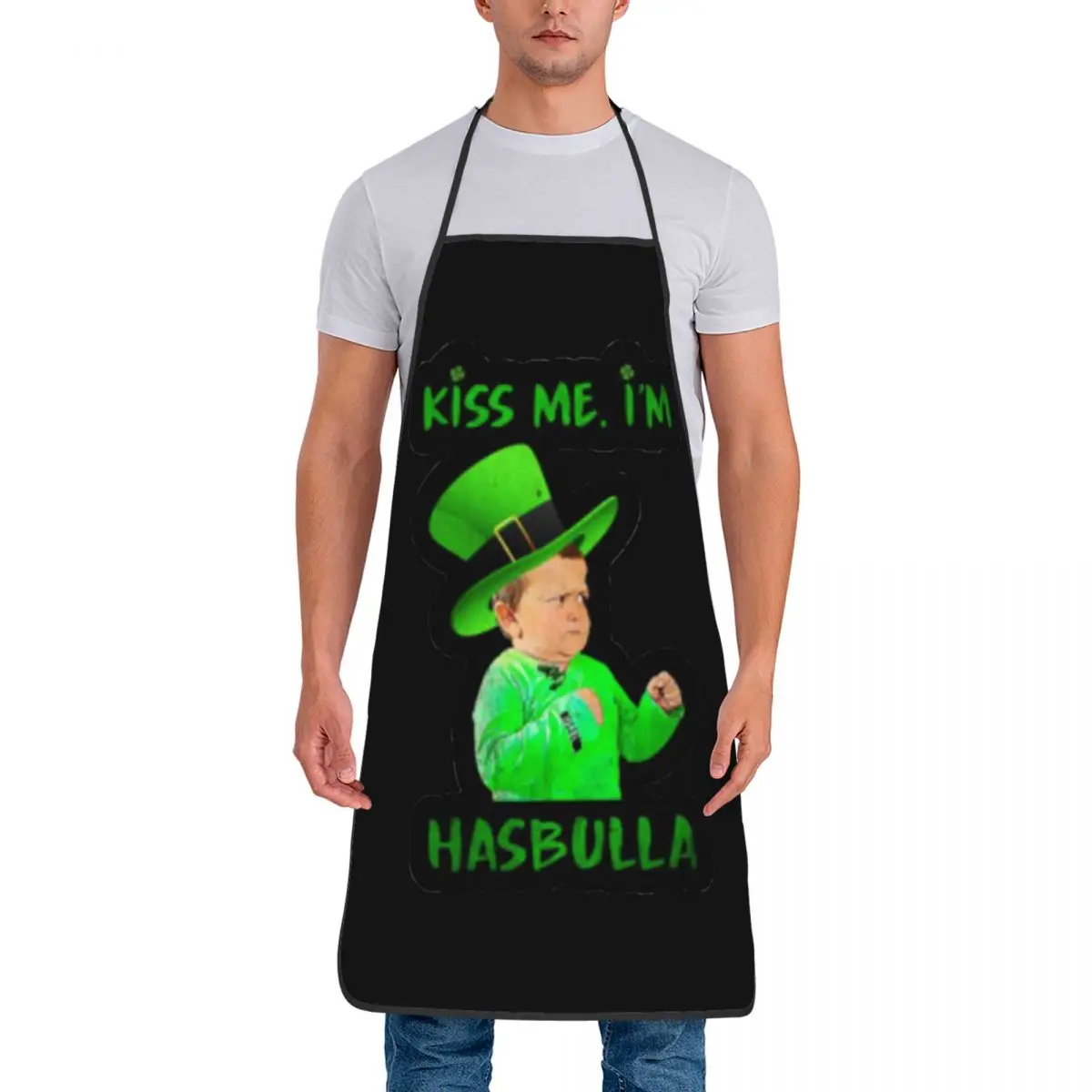 Custom Bib Kiss Me Apron for Men Women Adult Chef Cooking Kitchen Hasbulla Tablier Cuisine Baking