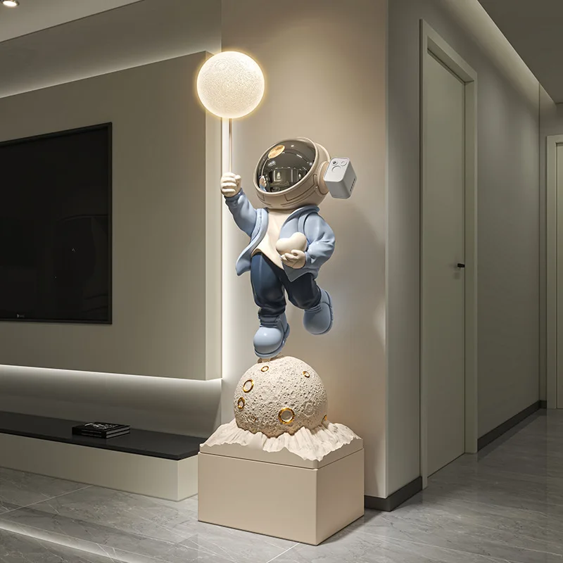 Astronaut creative floor ornament light luxury art astronaut living room sofa large atmosphere decoration high sens