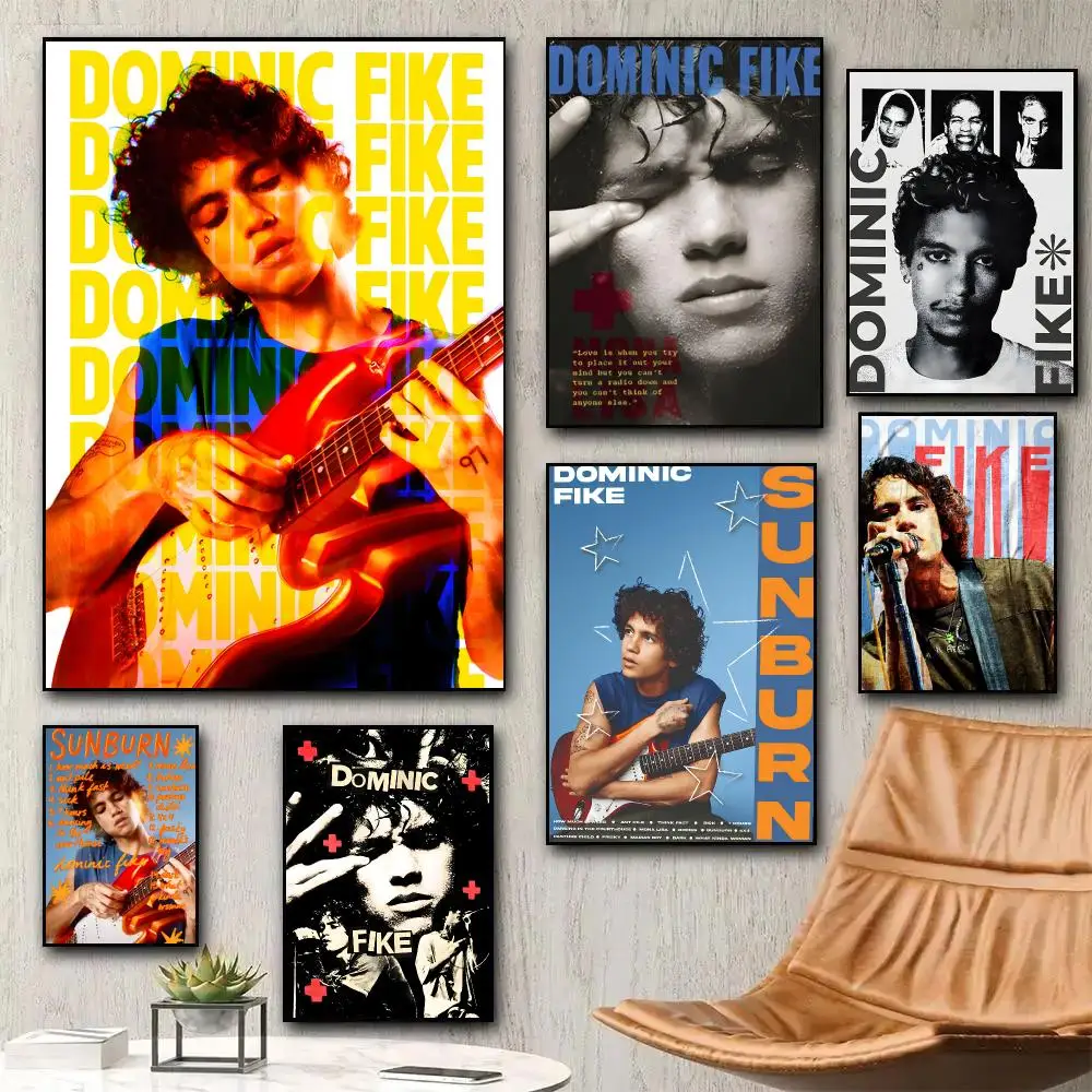 Dominic Fike Poster HD Wall Stickers Mural Self-Adhesive Decals Home Decor Bedroom Living Room Gift Idea