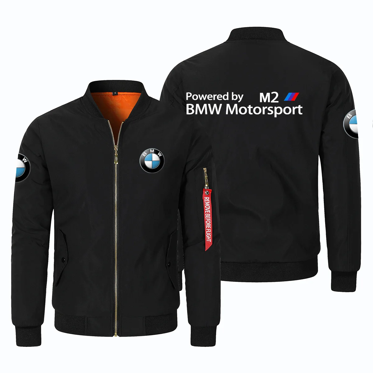 Nova linha logotipo bmw motocicleta moda clipe bmw motocicleta jaqueta com zíper bmw padrão impresso windstorm jaqueta de inverno dos homens