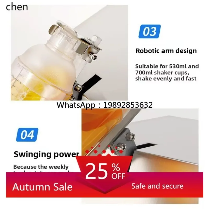 c29Commercial Single-Head Milk Tea Shaker Stainless Steel Shaker Machine Shaker Cup Machine