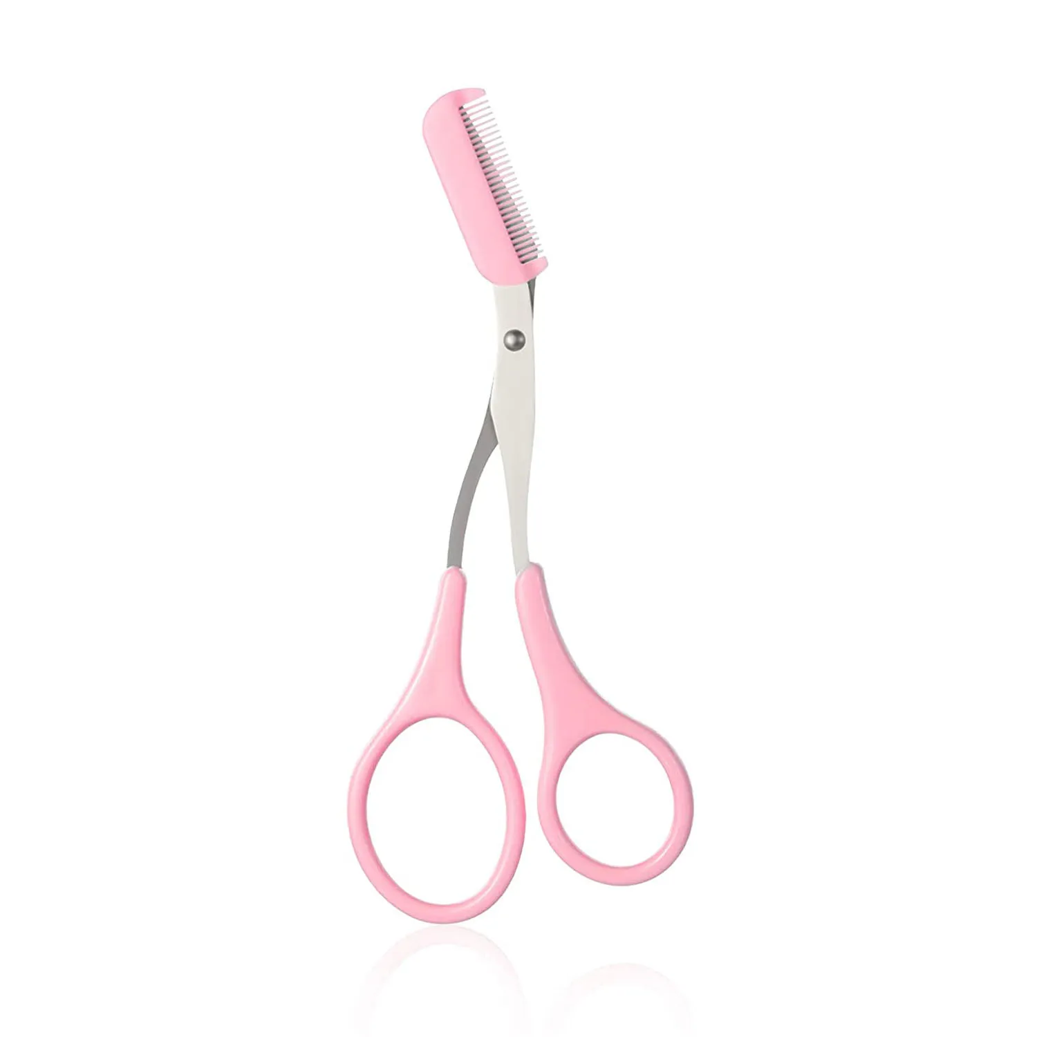 

Eyebrow Scissors for Women Eyebrow Trimmer Scissors with Comb Eyebrow Shaping Cut Comb Scissors Non Slip Finger Grips