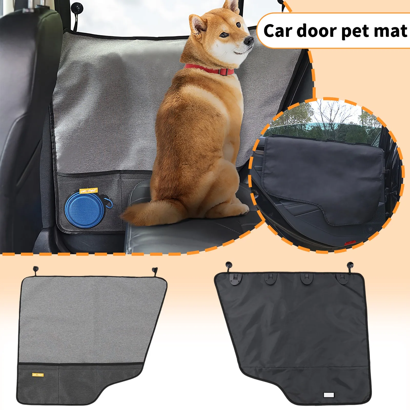 

Коврик для собак и кошек, устойчивый к царапинам и разрыву, грязеотталкивающий защитный коврик для боковой двери автомобиля, защита для двери автомобиля