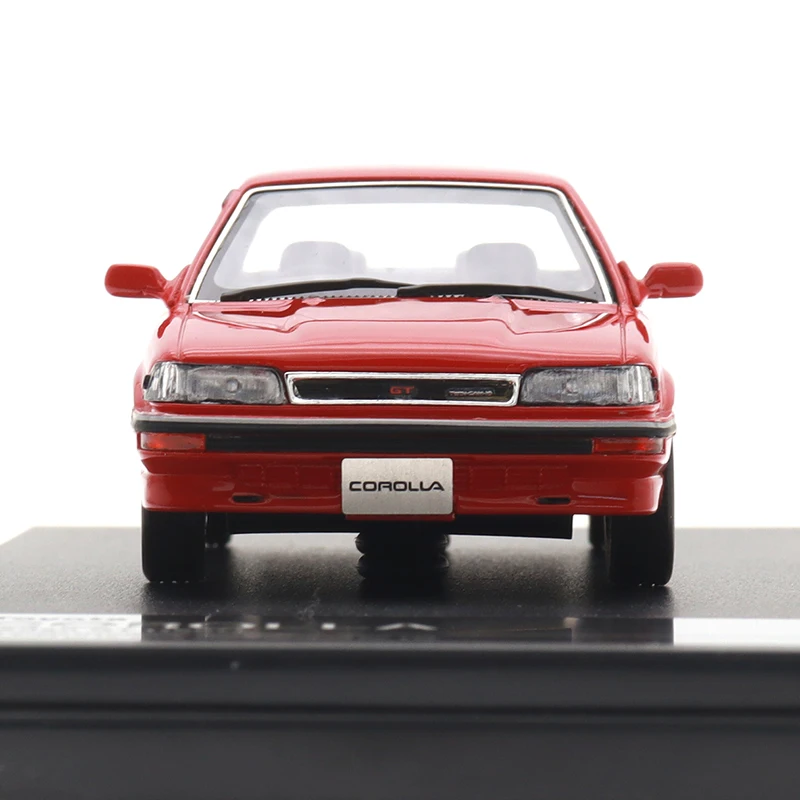 Hi-story Model Cars 1/43 Scale Resin Diecast For COROLLA Sedan GT (1987) Classic Vehicles Car Model Toy Collection Decoration