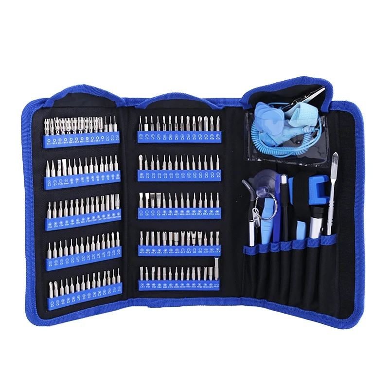 Precision Screwdriver Set 160 In 1 CR-V Screwdriver Bit Magnetic Torx Hex Screw Driver Bits Electronics Repair Hand Tool Kit