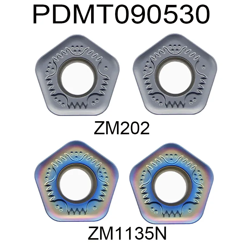 

10PCS PDMT090530 PDMT 0905 Single-sided pentagonal CNC milling insert Indexable carbide milling inserts