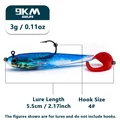 3Pcs-Blue  5.5cm