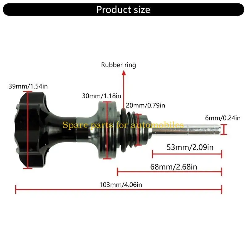 H58F محرك علبة المرافق مقياس الزيت دراجة نارية الملحقات محرك مقياس مقياس متر زيت الألومنيوم مقياس قبعات التوصيل #6
