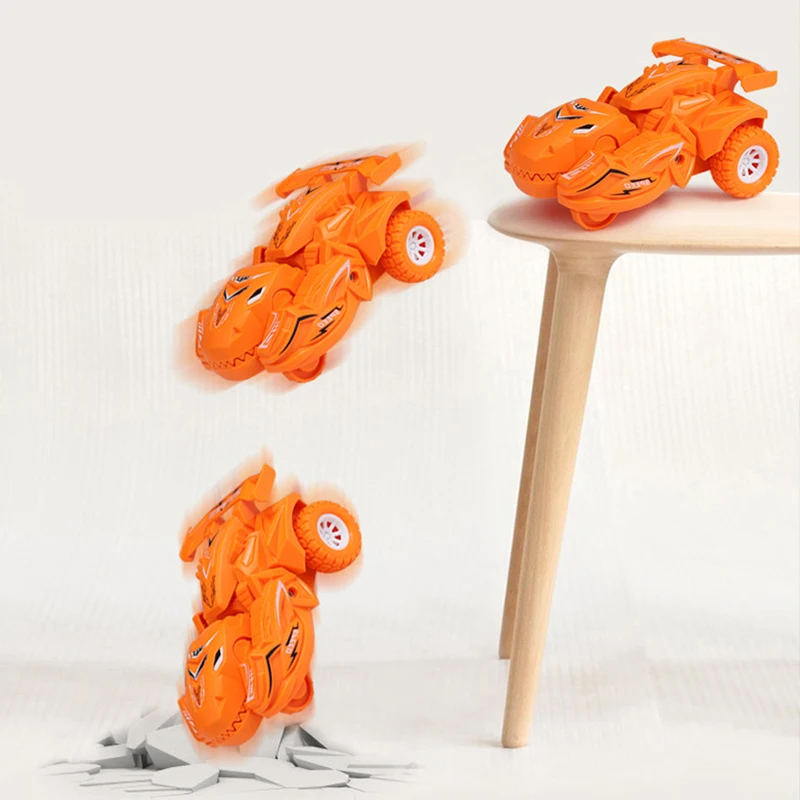 New Transforming Dinosaur Car Deformation Car Toys Inertial Sliding Dino Car Automatic Transform Toy Boys Amazing Gifts Kid Toy