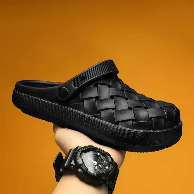 صنادل قباقيب صيفية للرجال قابلة للتنفس - أحذية مائية خفيفة الوزن وسريعة الجفاف وغير قابلة للانزلاق للمشي لمسافات طويلة على الشاطئ ونعل ناعم في الهواء الطلق #4