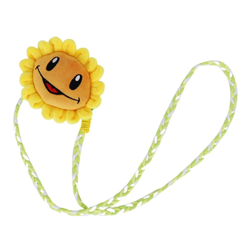 Plantes vs Zombies 2 tournesol en peluche support arrière de téléphone portable en peluche poupée jouet figurines doux tournesol porte-monnaie enfant cadeaux de noël