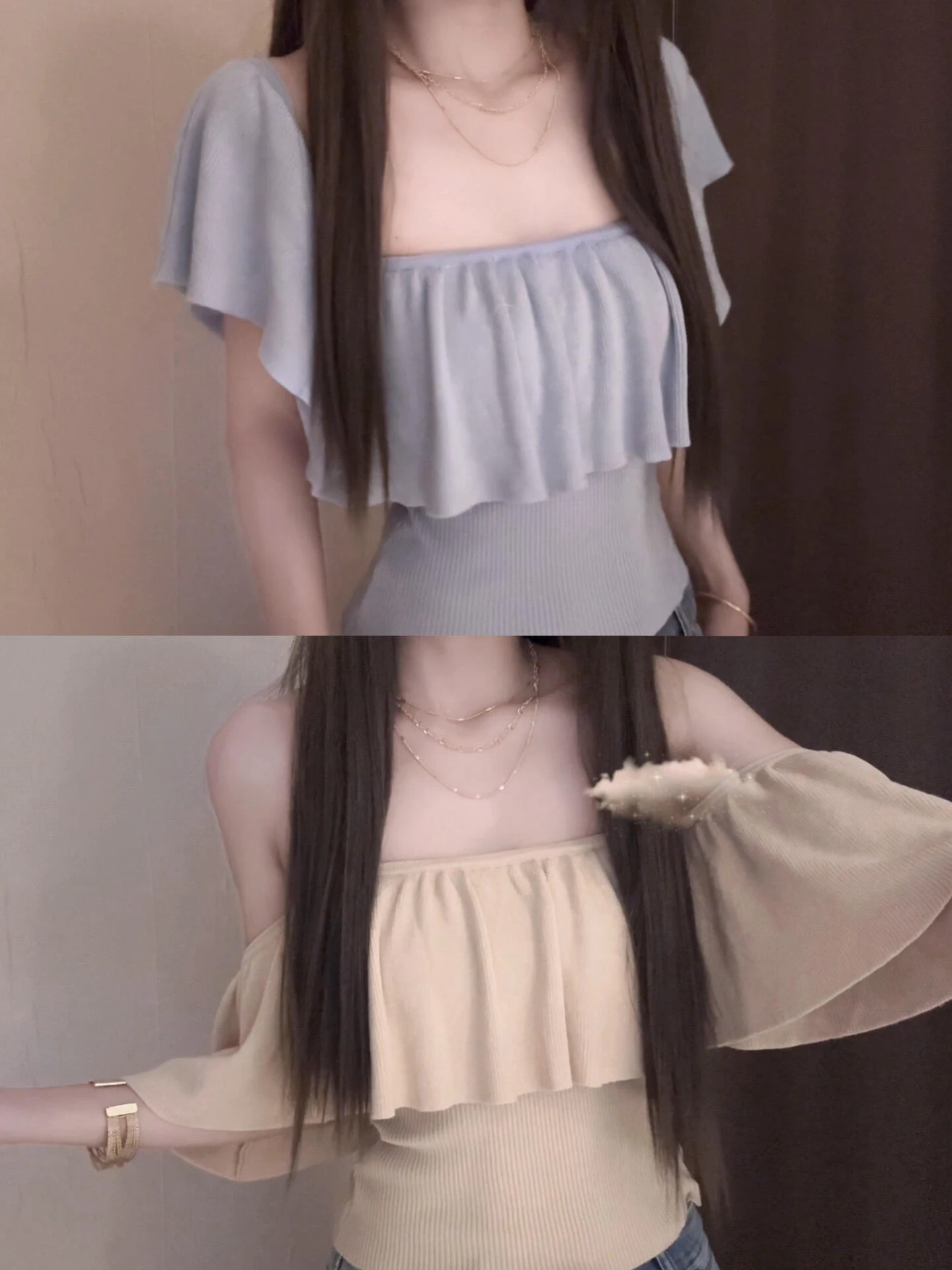 

Sexy Style Short Sleeveless Tank Top Women's Outerwear Shoulder Bared Vest Super Beautiful Lace Trim One Shoulder Tube Top