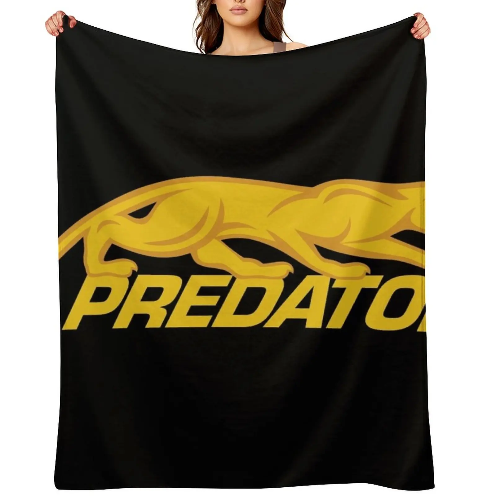 

PREDATOR CUES LOGO Throw Blanket Flannel Fabric Plaid warm winter valentine gift ideas Blankets