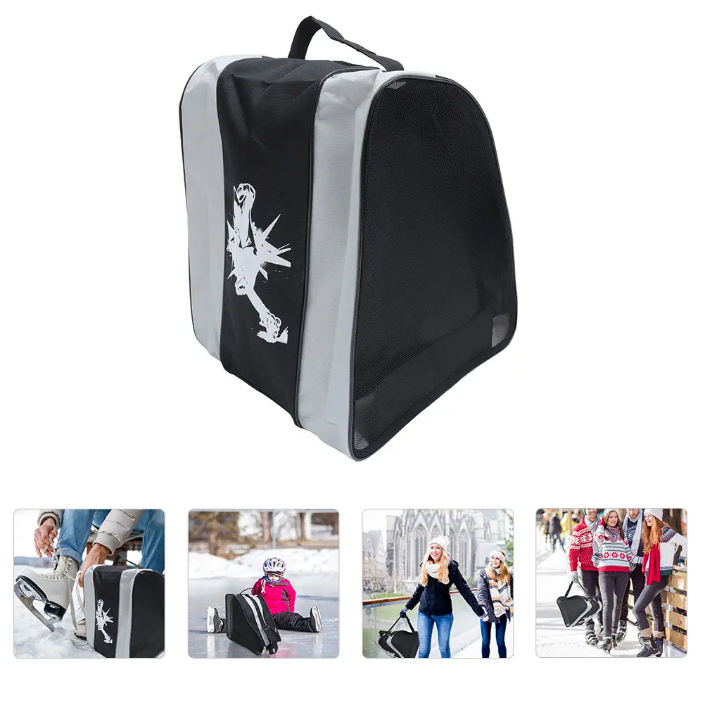

Dedicated Roller Skating Bag Child Ice Skates Cloth Shoe Container Wear resistant Durable Practical Easy Clean Long Lasting