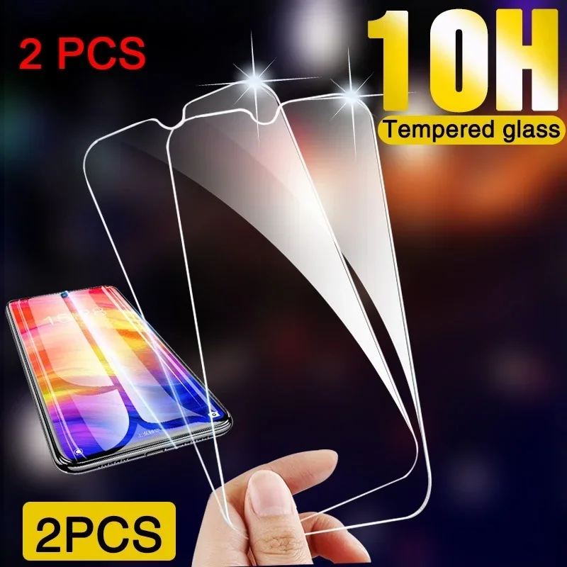 2 Pieces Clear 9H Hard Screen Protector for Samsung A50 A60 A80 A90 Protective Glass for Galaxy A70 A30 A40 A20E A10 A2 Core HD