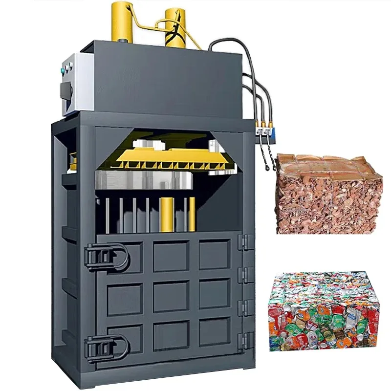 

Clothing Cotton & Waste Paper Baler - Small Baling Pres s Machine for Waste Management Small-Scale Recycling Operations