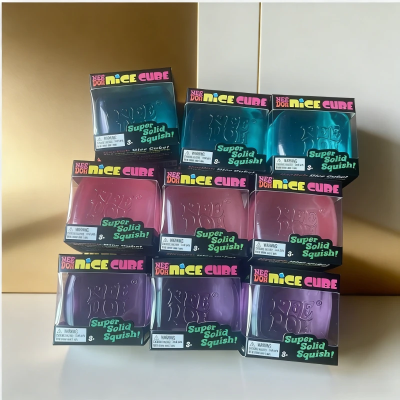 

Сенсорный кубик Needoh Nice Cube: антистресс-игрушка для снятия тревоги и улучшения концентрации, настольный сенсорный куб для взрослых и детей