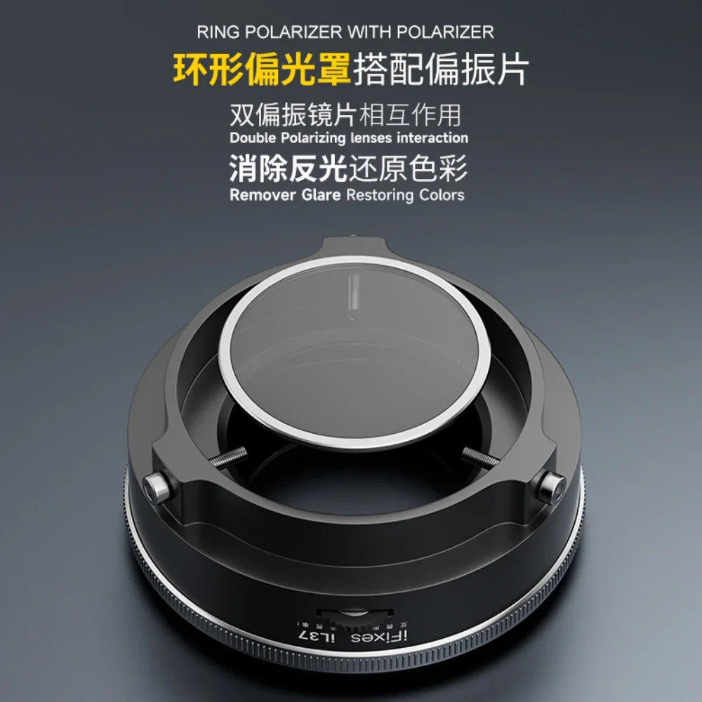 IFixes IL37 Microscope Polarized LED Ring Light Lamp Anti Glare Illuminators Source Eliminating Reflections