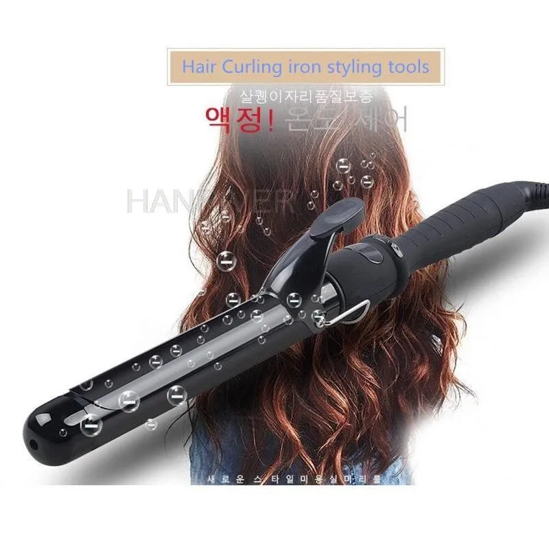 100V-220V LCD Temperature Adjustment Hair Curler Professional Curling Irons Wand Wavers Beauty Styling Tools