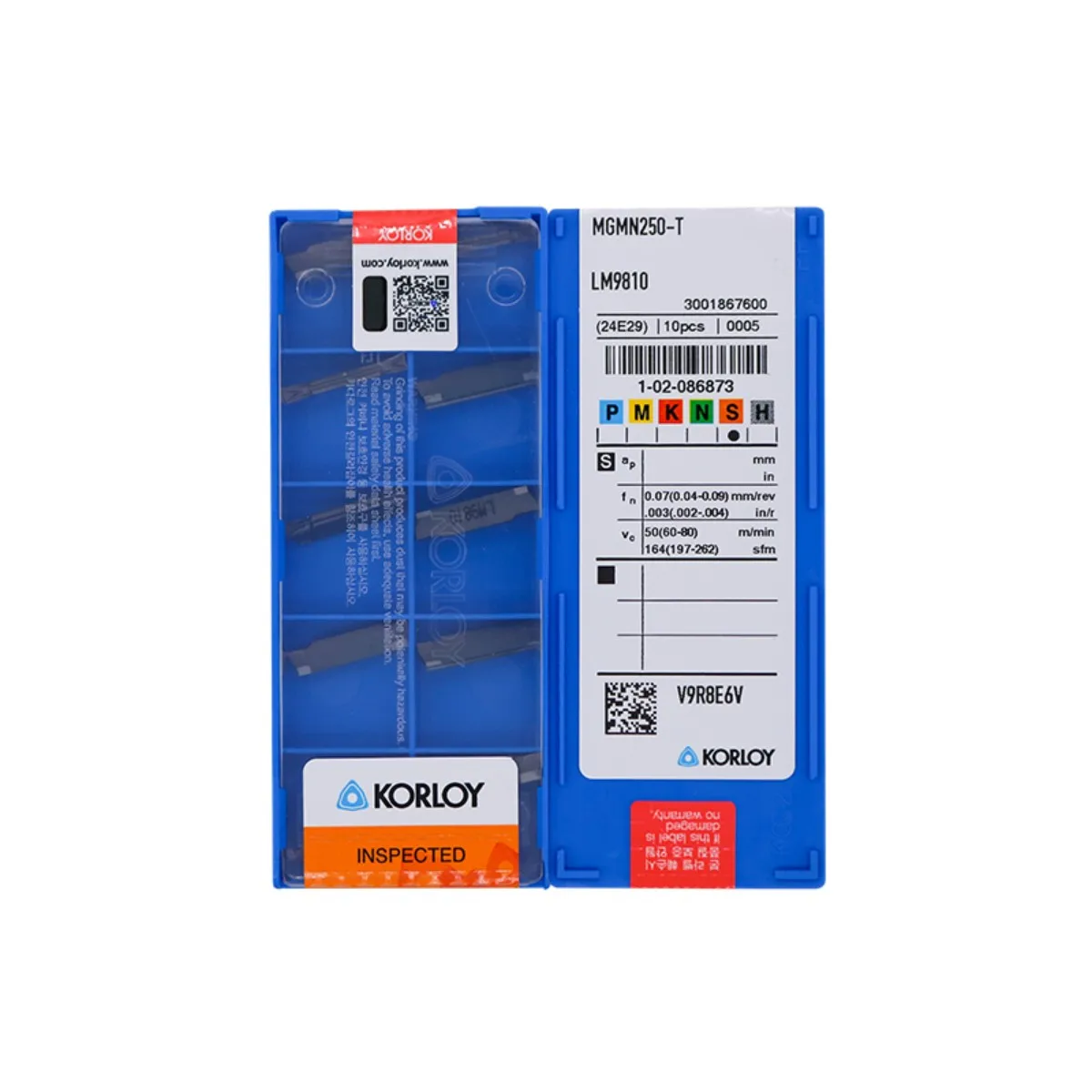 10 szt. Oryginalne płytki MGMN MGMN150 200 250 300 400 500 600 -G T M LM9810 do frezowania rowkowego