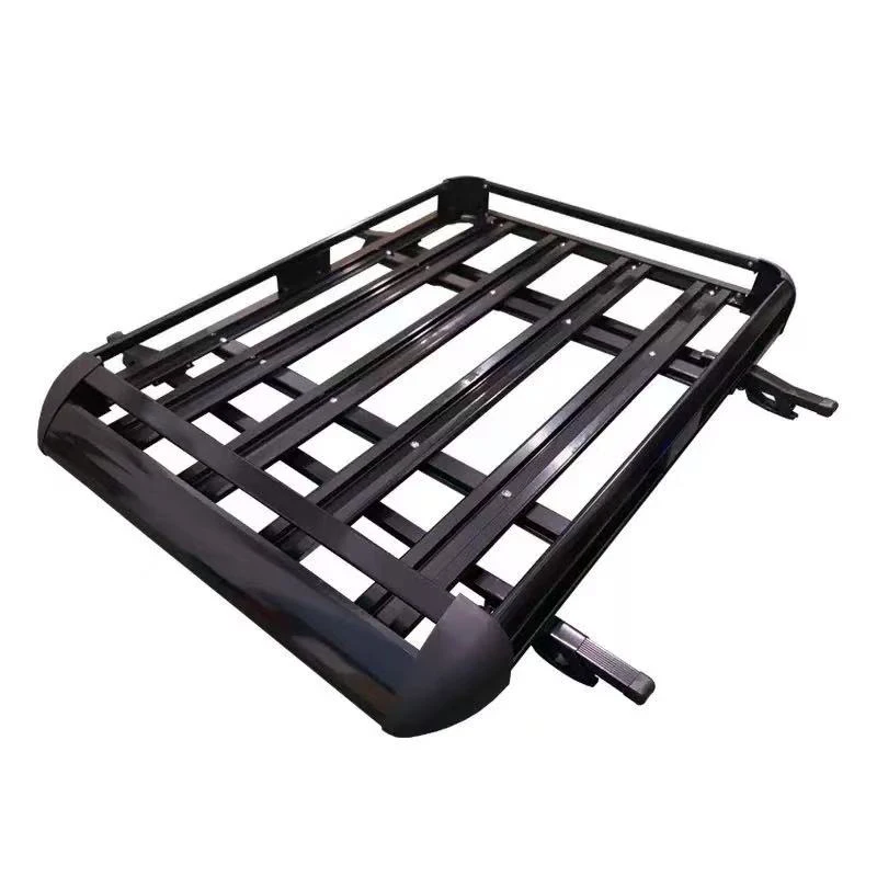 

127*90 cm Black Aluminum Alloy Double Deck Car Roof Rack for SUV Cargo Roof Rack Basket Carrier