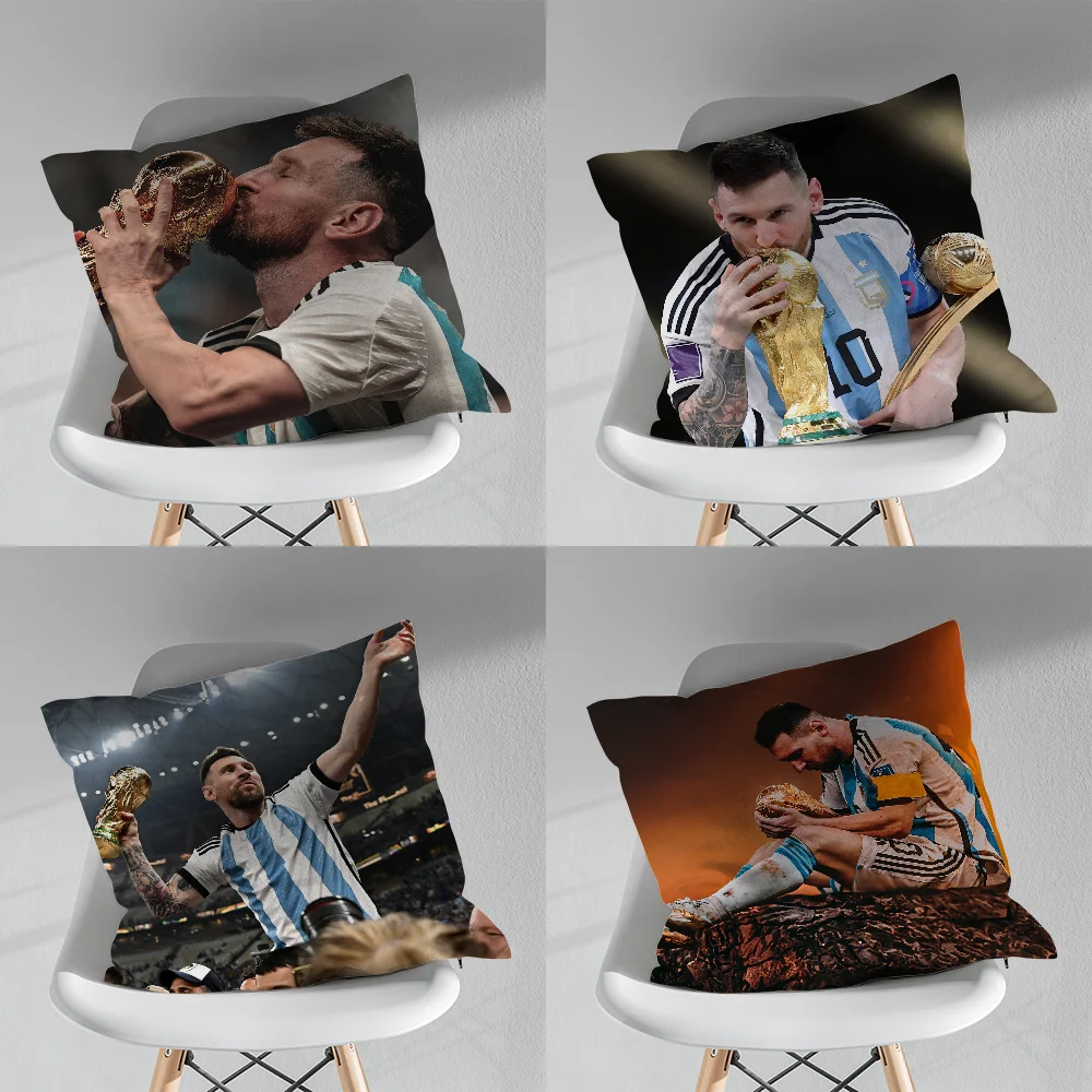 

Argentina Football 10 Pillow Case Pillow Case Soft Cushion M-MessisS Cases for Farmhouse Sofa Home Decorations and Protector