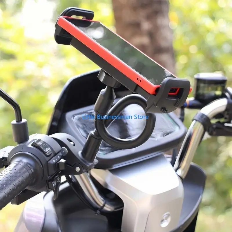 Exercise Bike Gooseneck Phone Mount Rotating Phone Holder Bracket Clamp Holder for Cellphone Tablet Easy Installation M76A