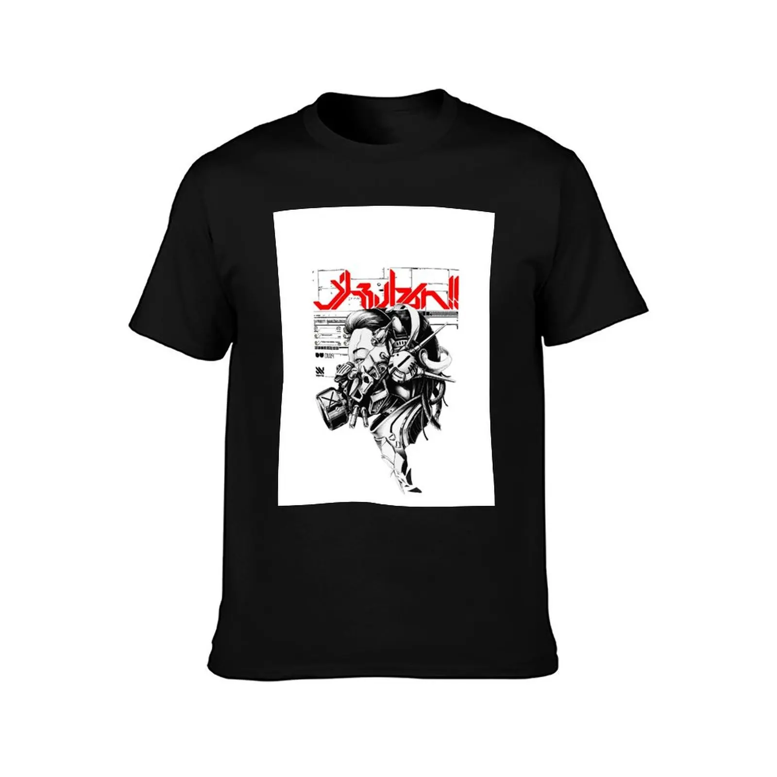 Vaporwave Cyberpunk Cyborg Girl T-Shirt Festival Short Sleeve T-Shirt