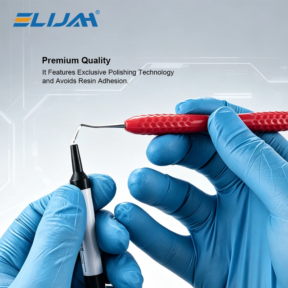 Dental Resin Filler Set Plastic Dresser With Silicone Handle Aesthetic Restoration Kit for Resin Knife Spatula Dental Tool