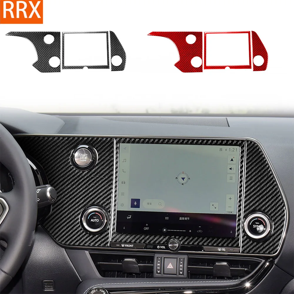 For Lexus NX 250 300 350H 2022-2024 Real Carbon Fiber Sticker Navigation display control panel Car inside decorative Accessories