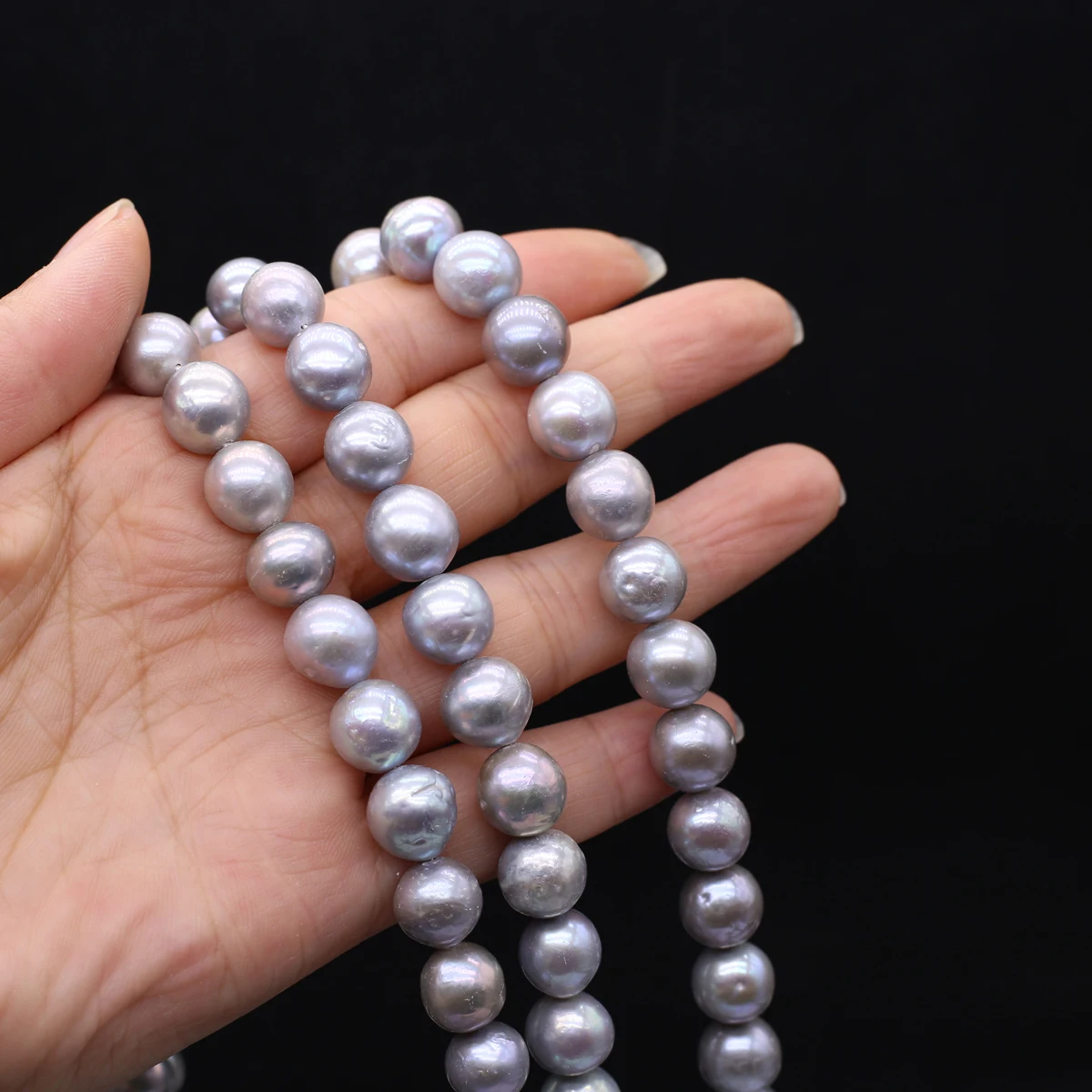 Top Quality Natural Baroque Pearl Beads 9-11mm Round Loose Spacer Bead for DIY Elegant Necklace Earring Jewelry Accessories