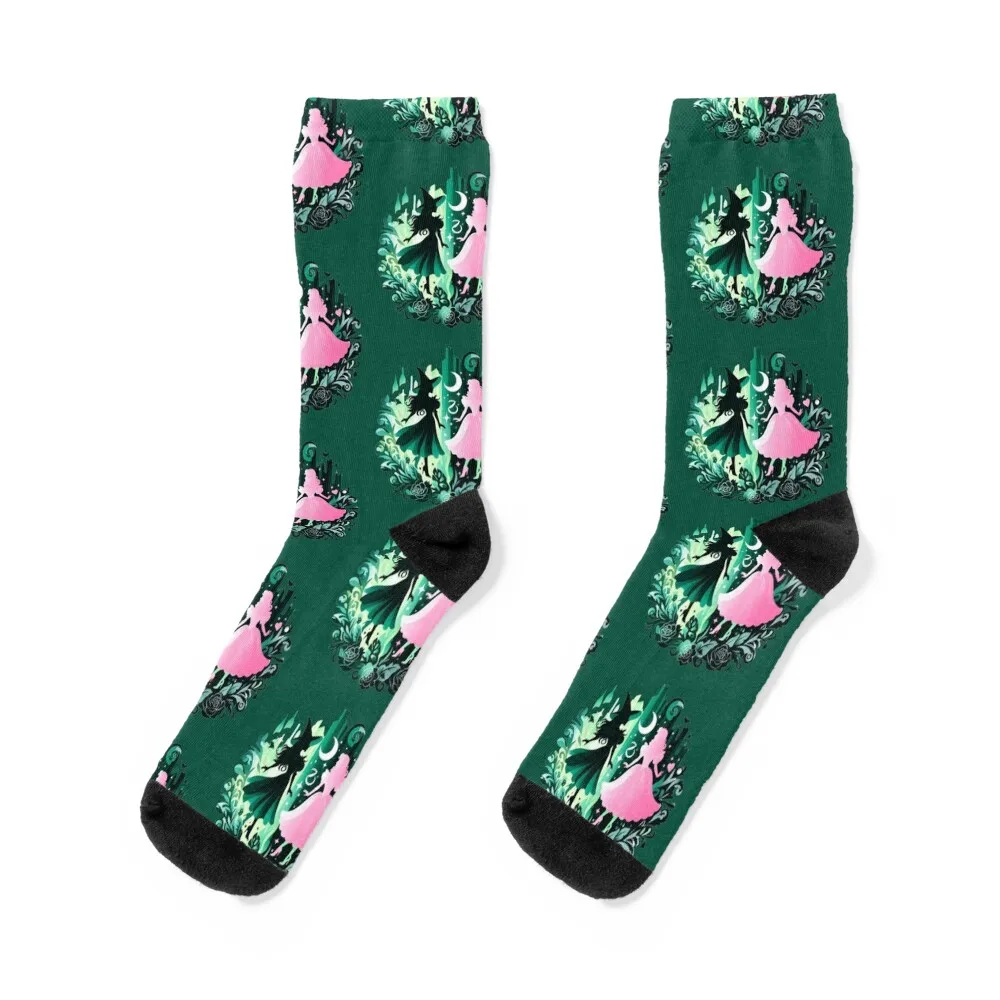 

Elphaba & Glinda Wicked the Musical Socks gift cute Socks Men Women's