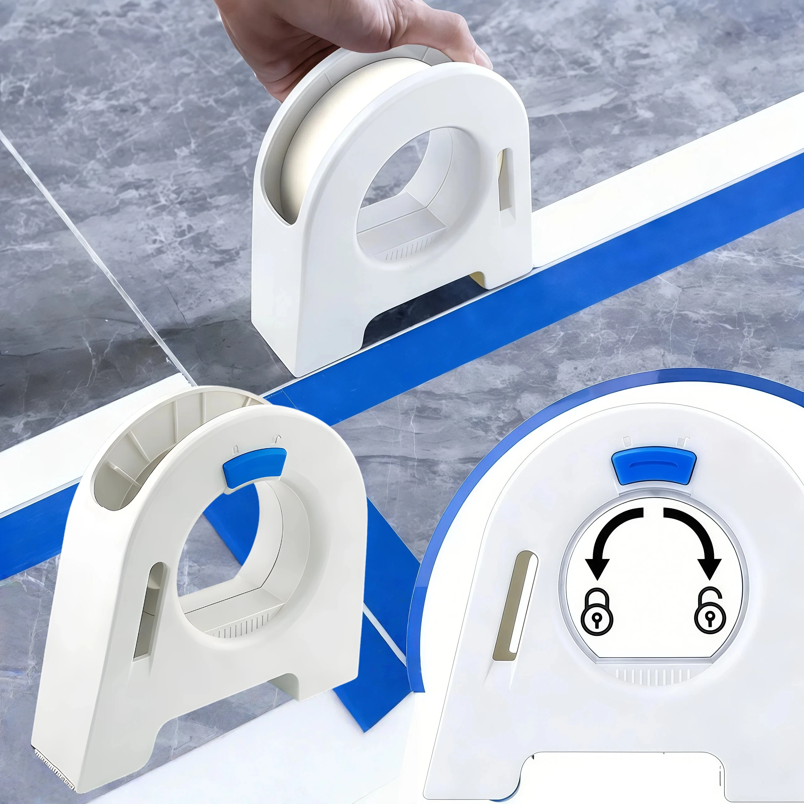 Decorative Painter Tape Coating Machine Door Window Frame Masking Tape Dispenser Floor Beauty Seam Gluing Auxiliary Tool