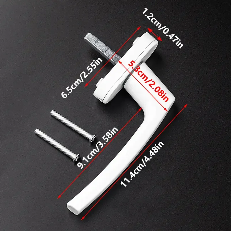 Internal Opening Door and Window Rotation Handle Lock Metal Plastic Steel Door and Window Transmission Handle Push Pull