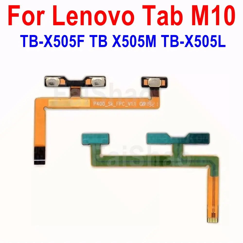 New Power On Off Volume Switch Side Button Key Flex Cable For Lenovo Tab M10 TB-X505F TB X505M TB-X505L X505