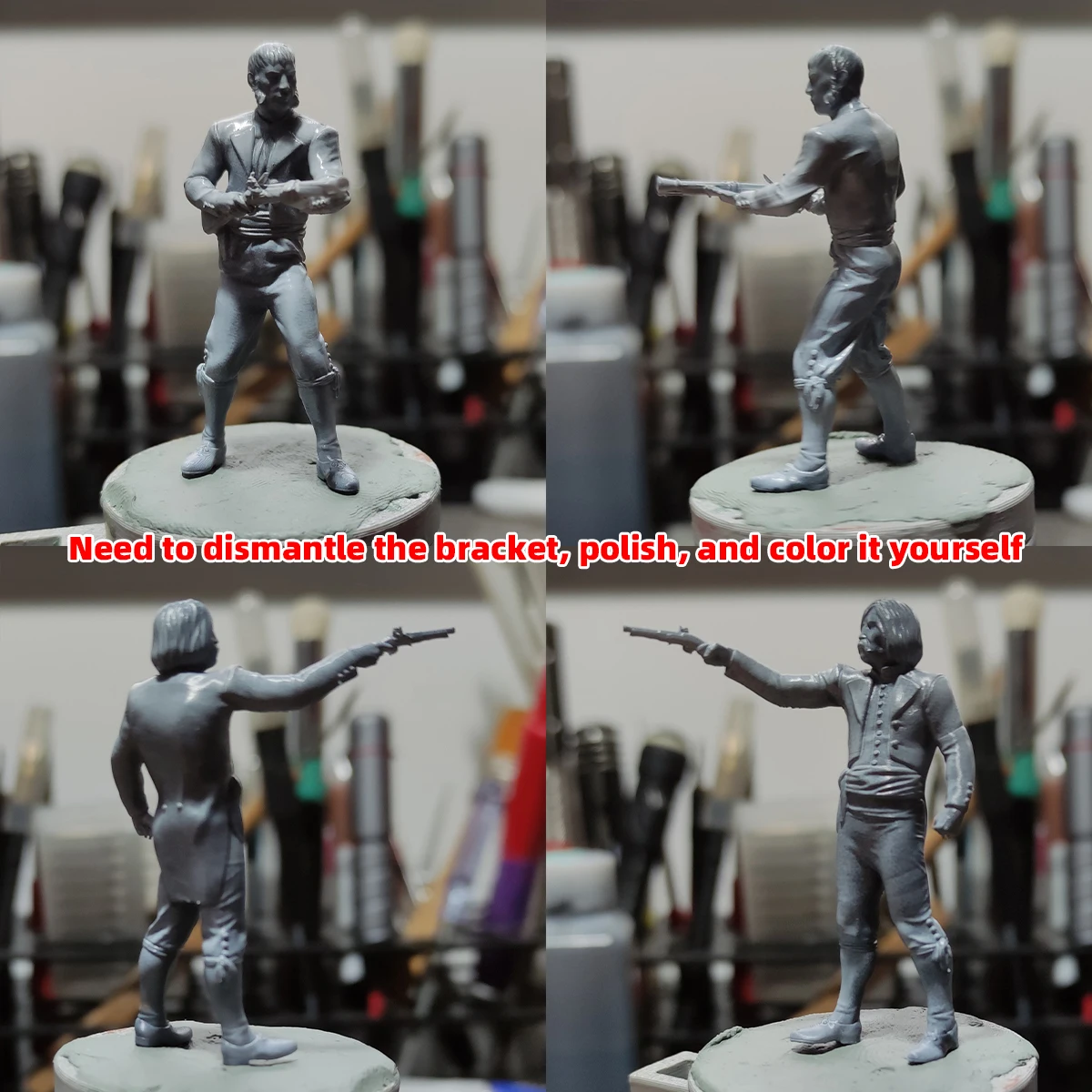 1/35 1/48 1/72 Modellbausatz 3D-Harz Miniatur-Soldatenfiguren Diorama Unbemalte Französische Gendarmen Revolution DIY – Detail 6