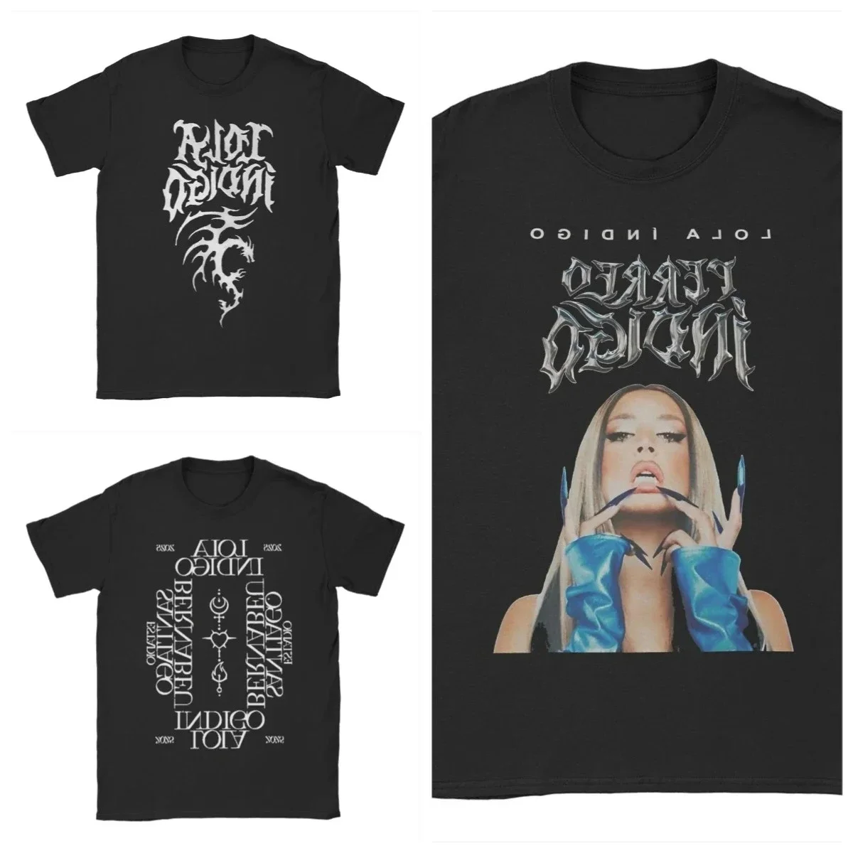 

2025 Lola Indigo Tour Merch T Shirt Men Women Cotton Humorous T-Shirt Summer Singer Tee Short Sleeve Tops Plus Size Clothing
