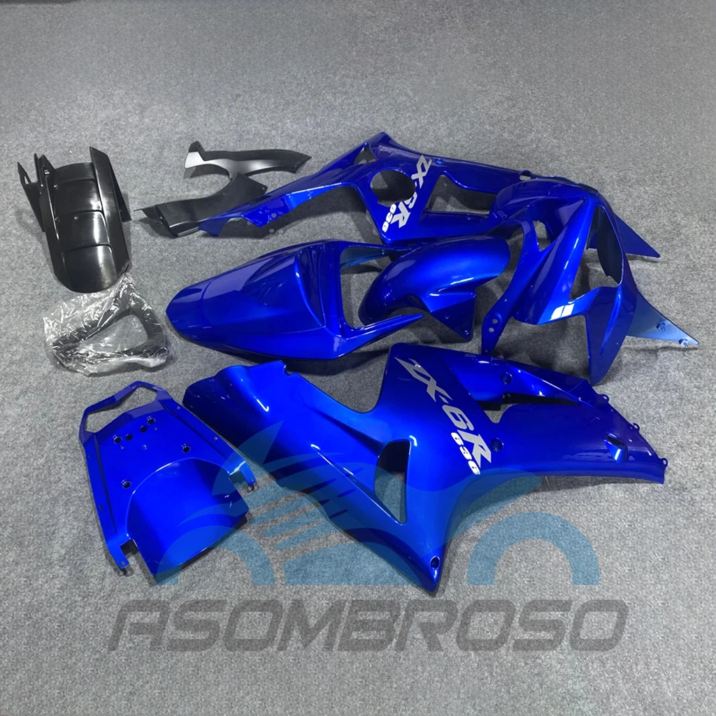 For KAWASAKI ZX6R 636 2003 2004 Blue Bodywork Fairing Kit ZX 6R 03 04 Free Custom Motorcycle Fairings