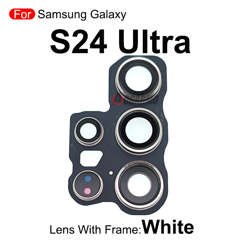 Rear Lens Back Camera Lens With Frame For Samsung Galaxy S23 Ultra S23U Replacement Part