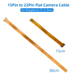 1PCS Raspberry Pi 5 / Zero Camera  Cable 15 Pin to 22 Pin FFC Flexible Flat Cable for RPI 5 Zero 2 W 5MP 8MP Cameras Module