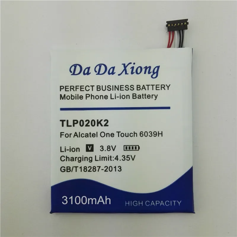 3100mAh TLp020K2 Battery For Alcatel One Touch 6039H 6039Y 6039K